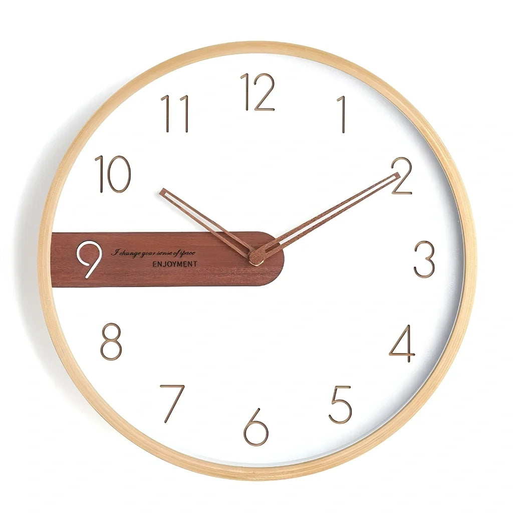 Horloge Murale Moderne Bois Ins Créative Simple