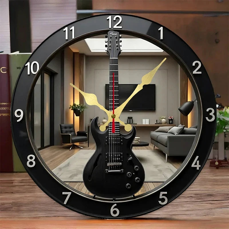 Horloge Murale Guitare Design Unique