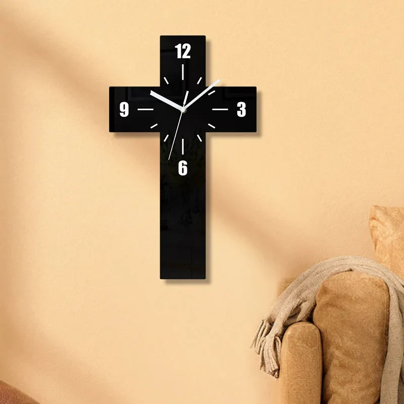 Horloge Murale Design Croix