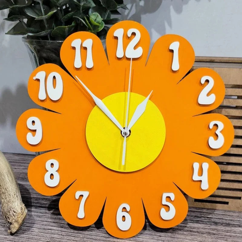 Horloge Murale Fleur