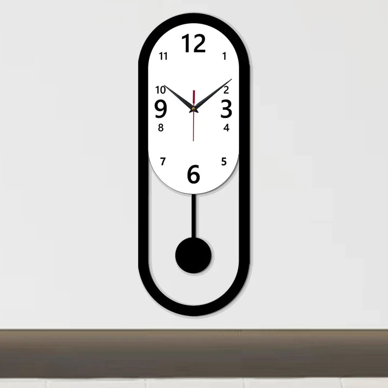 Horloge Pendule Design Ovale Moderne