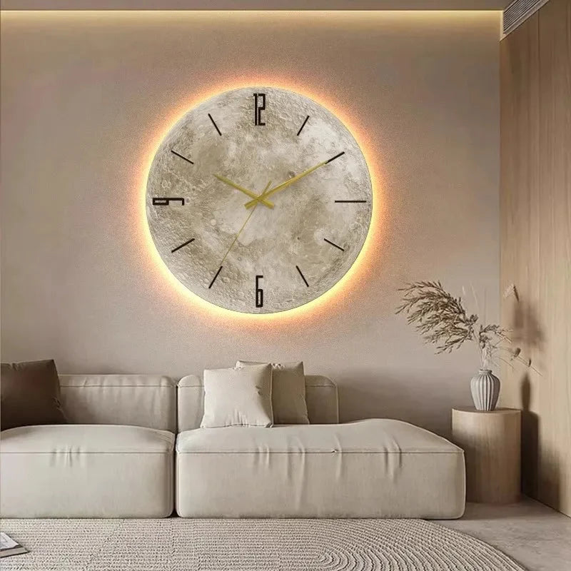 Horloge Murale Atmosphère Lune Douce