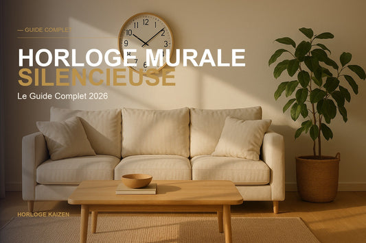HORLOGE MURALE SILENCIEUSE — Horloge Kaizen