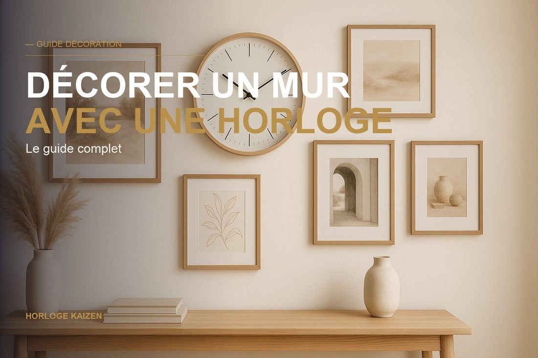 DÉCORER UN MUR AVEC UNE HORLOGE — Horloge Kaizen
