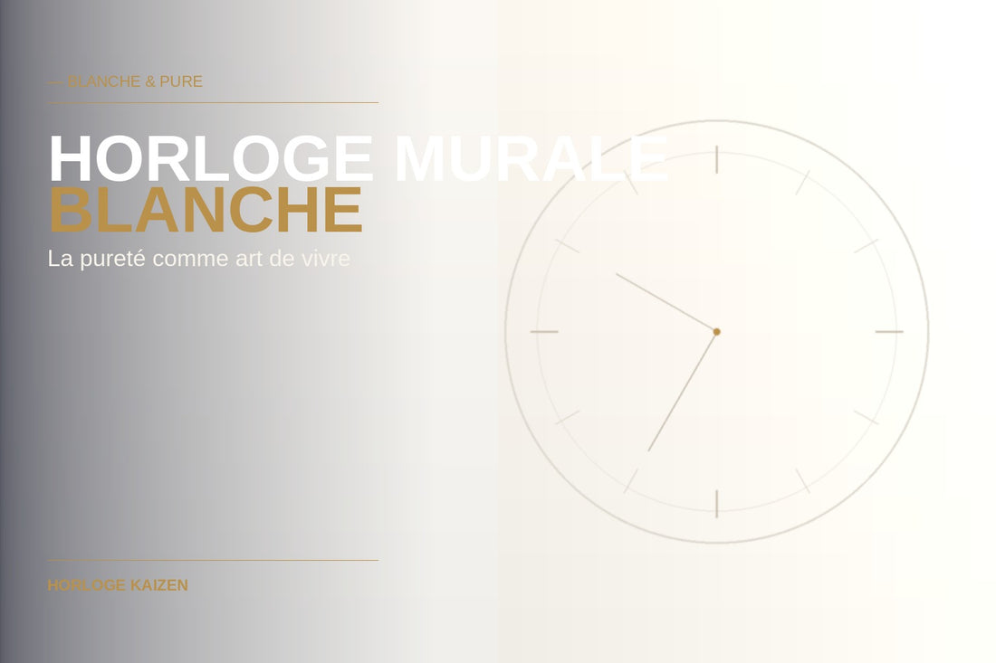Horloge murale blanche : la pureté comme art de vivre