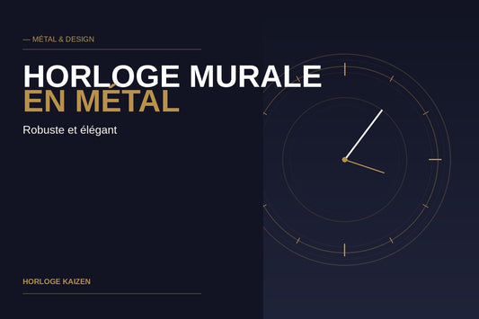 Horloge murale en métal : robuste et design