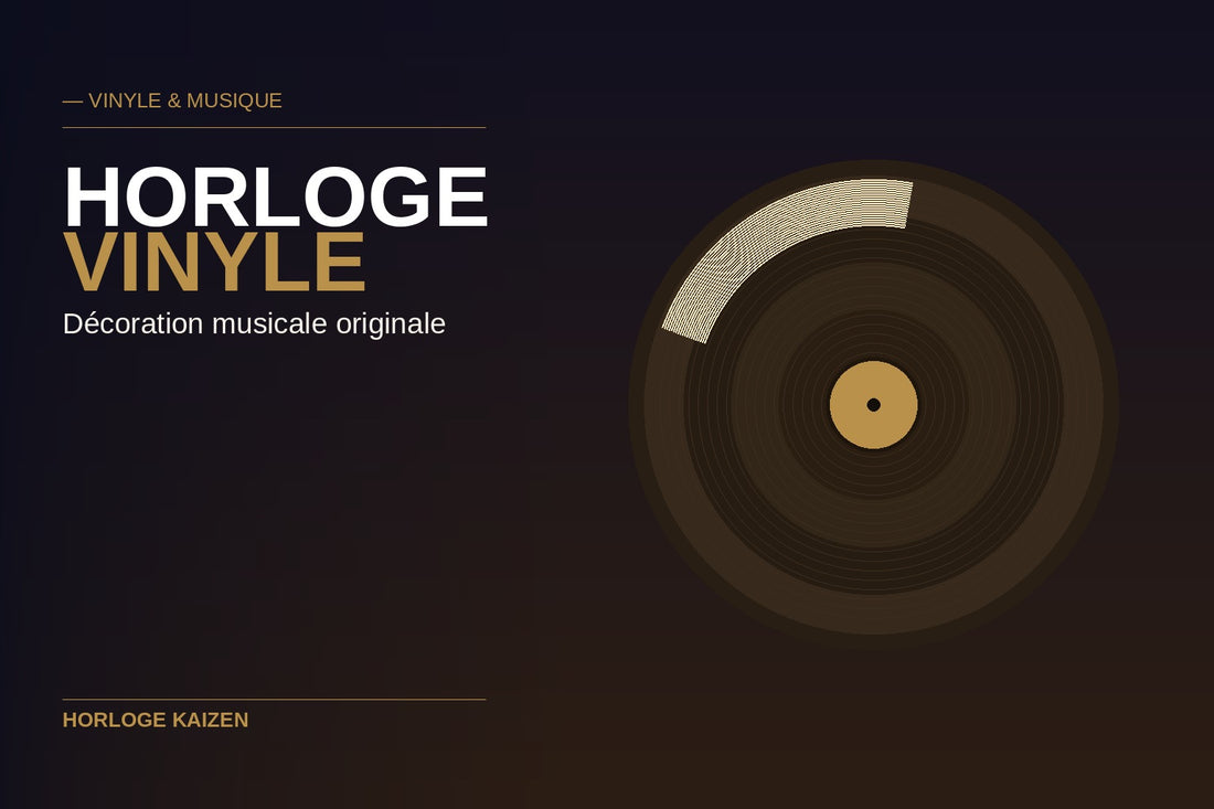 Horloge Vinyle : Décoration Originale et Musicale