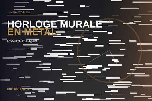 Horloge murale en métal : robuste et design