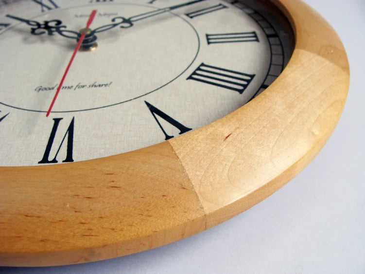Horloge Murale Vintage Chiffres Romains