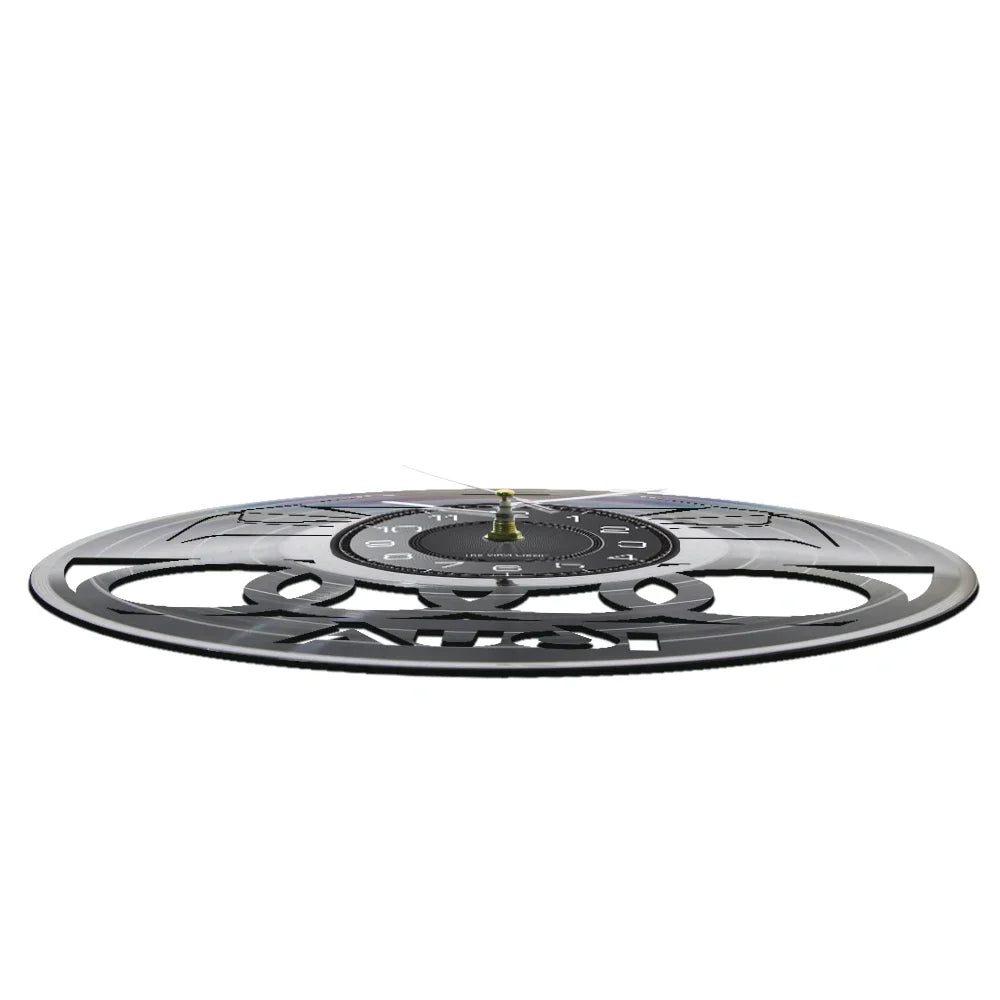 Horloge Murale Vintage Disque Vinyle AUDI