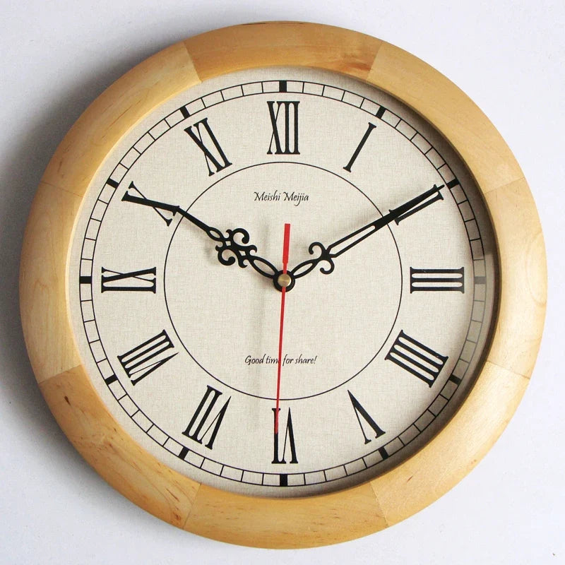 Horloge Murale Vintage Chiffres Romains