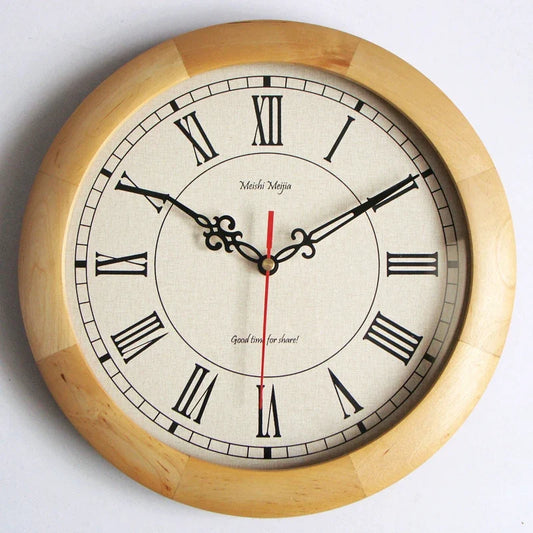 Horloge Murale Vintage Chiffres Romains