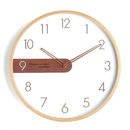 Horloge Murale Moderne Bois Ins Créative Simple