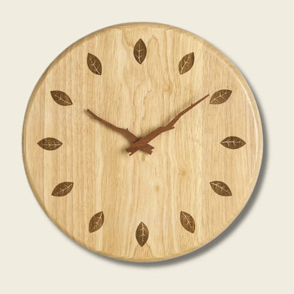 Horloge Murale Bois Style Japonais Épuré