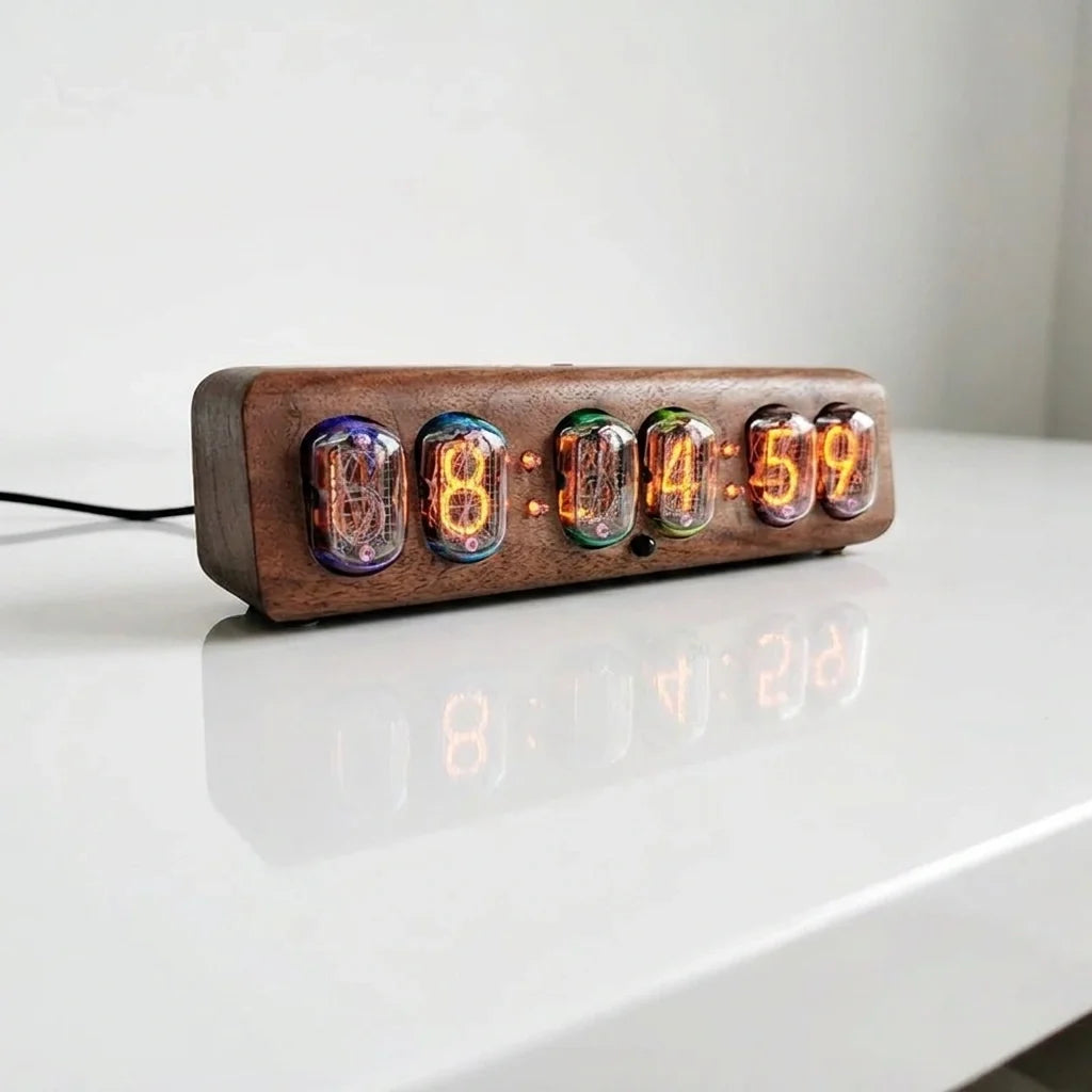 Horloge Nixie Design Rétro