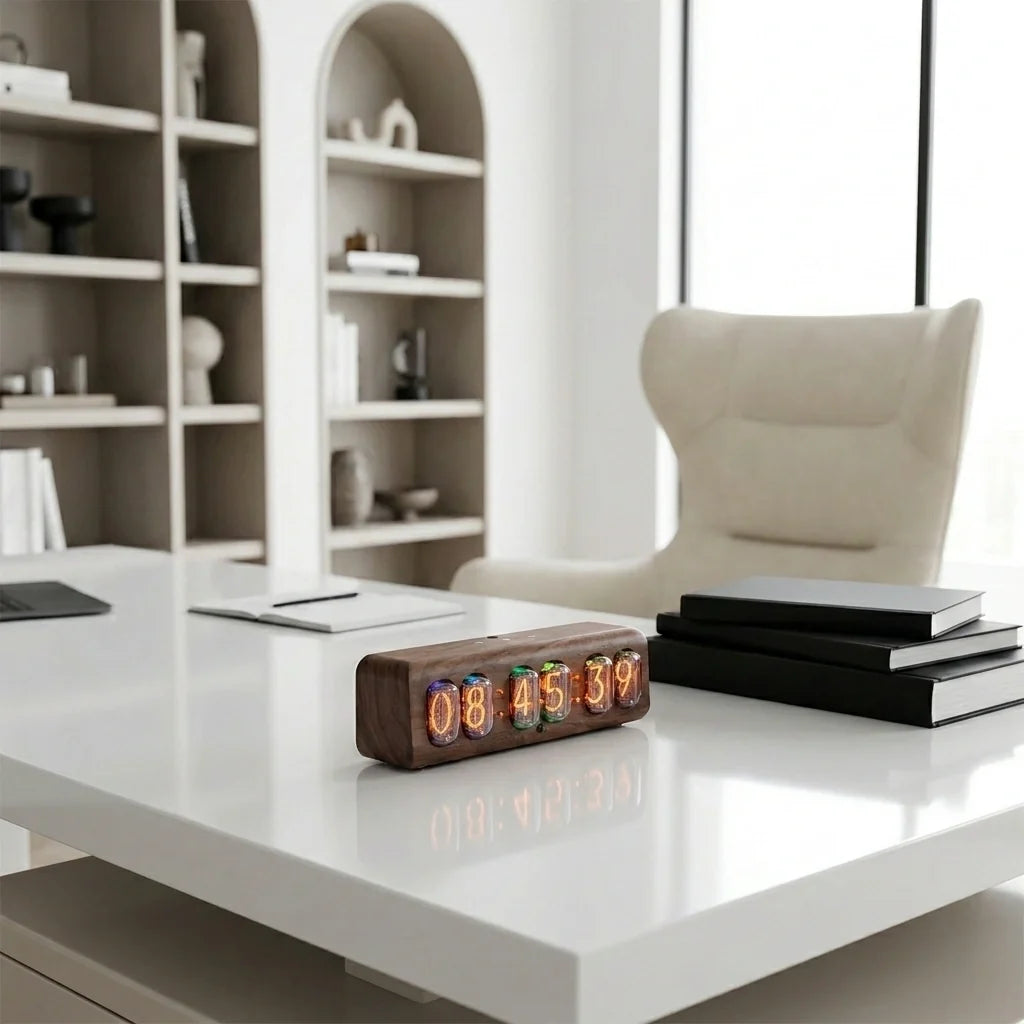 Horloge Nixie Design Rétro