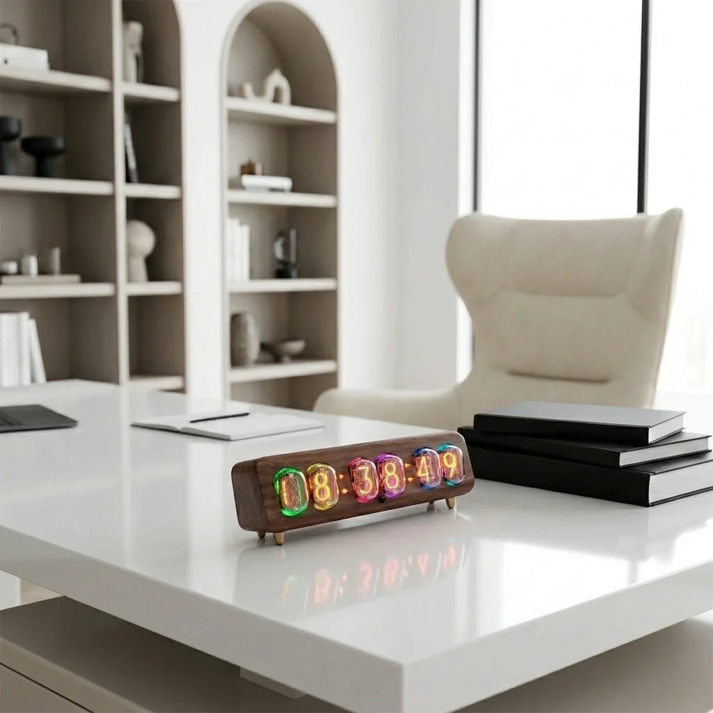 Horloge Nixie Design Rétro