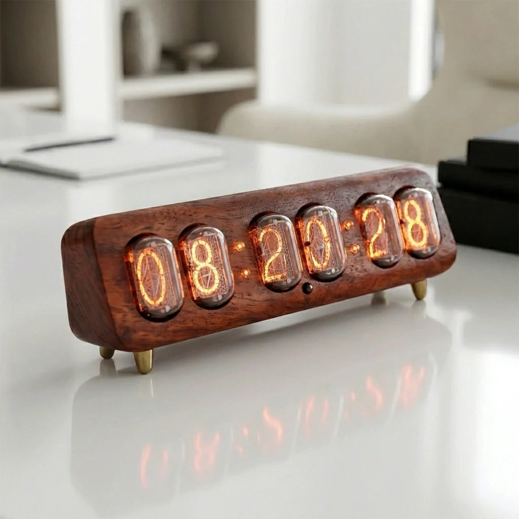 Horloge Nixie Design Rétro