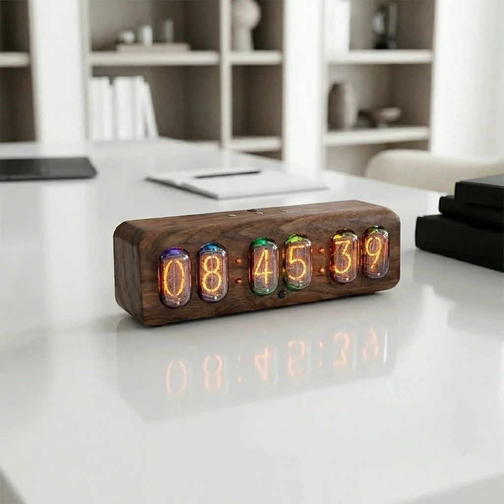 Horloge Nixie Design Rétro