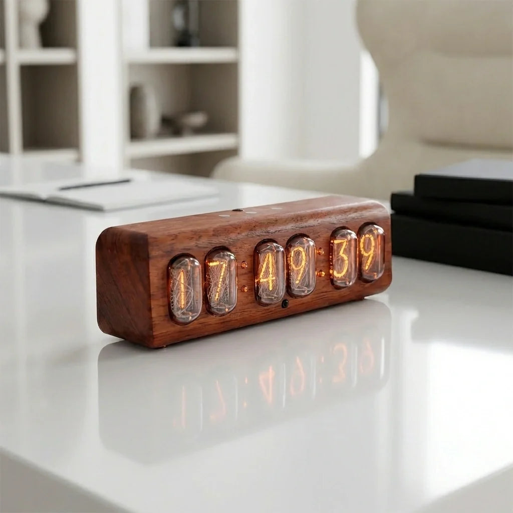 Horloge Nixie Design Rétro