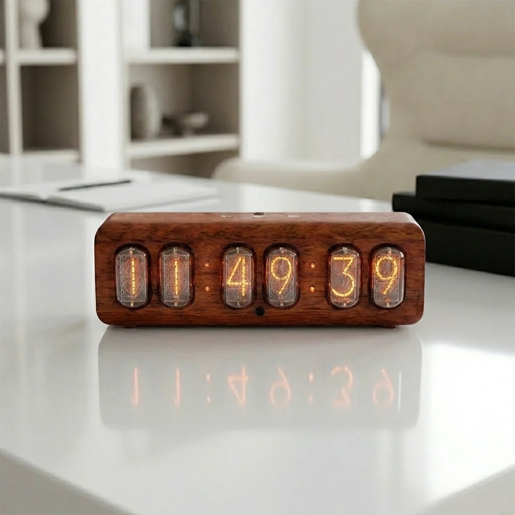 Horloge Nixie Design Rétro