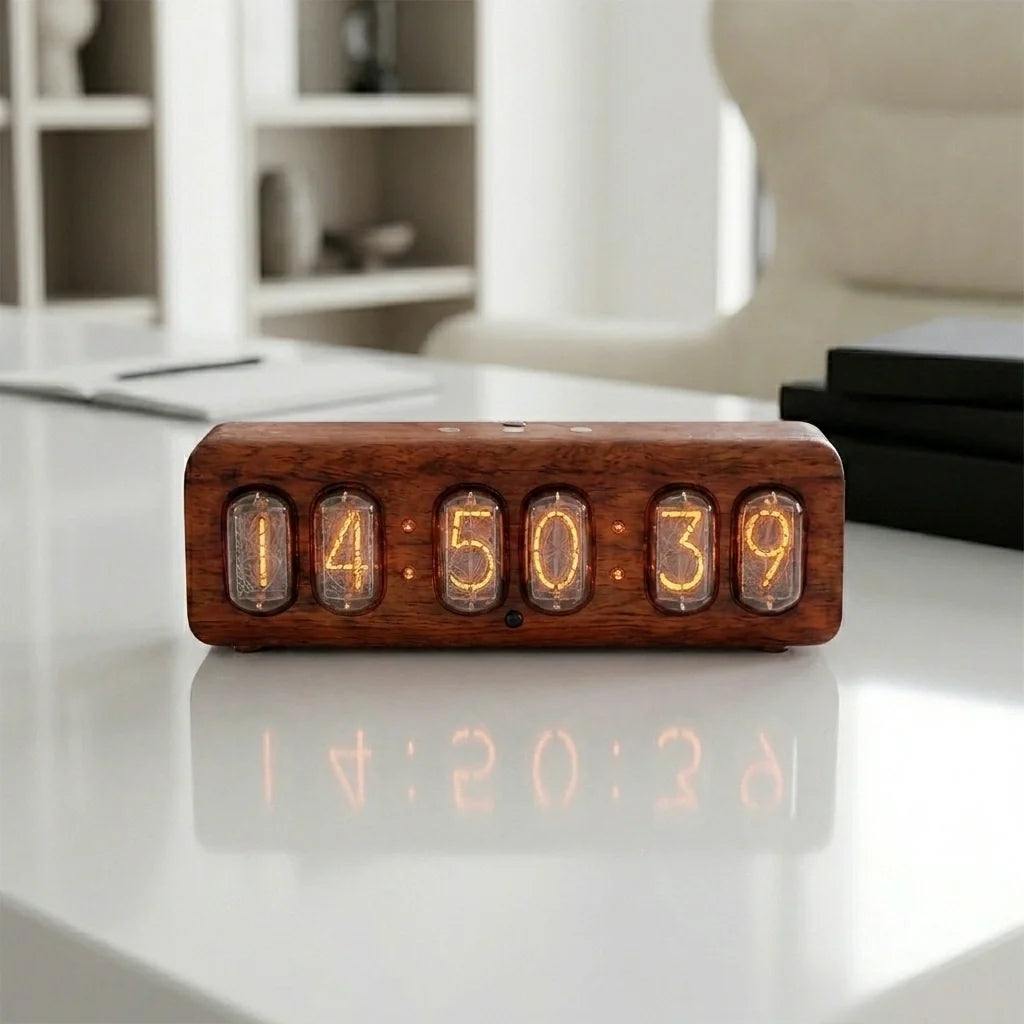 Horloge Nixie Design Rétro