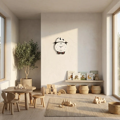 Horloge Pendule Murale Moderne Panda Rigolo