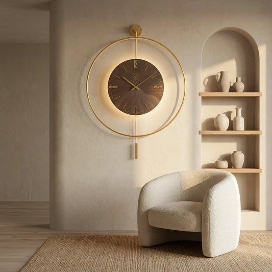 Grande Horloge Murale Moderne Led