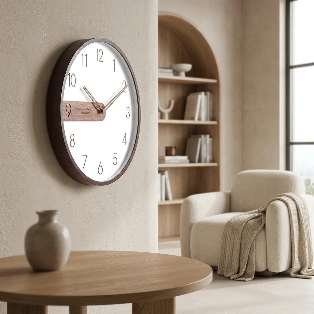 Horloge Murale Moderne Bois Ins Créative Simple