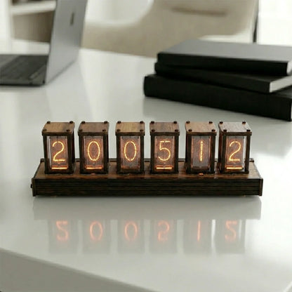 Horloge à Tube Nixie Style Rétro