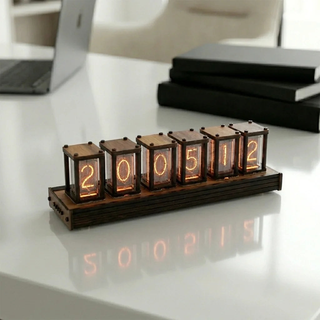 Horloge à Tube Nixie Style Rétro