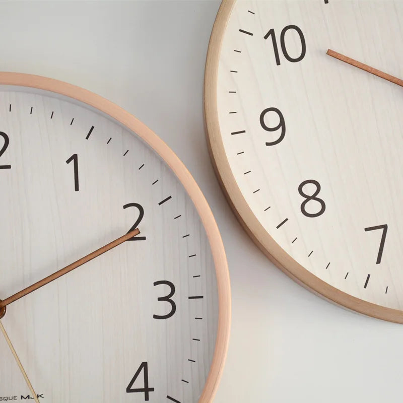 Horloge Murale Moderne Bois Épuré