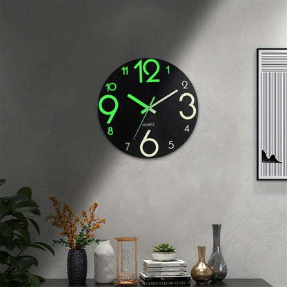 Horloge Murale Originale Ronde Chiffres Lumineux