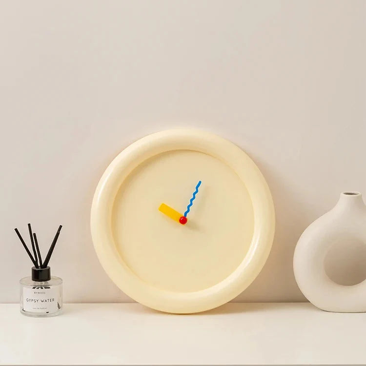 Horloge Murale Design Style Memphis Moderne Coloré