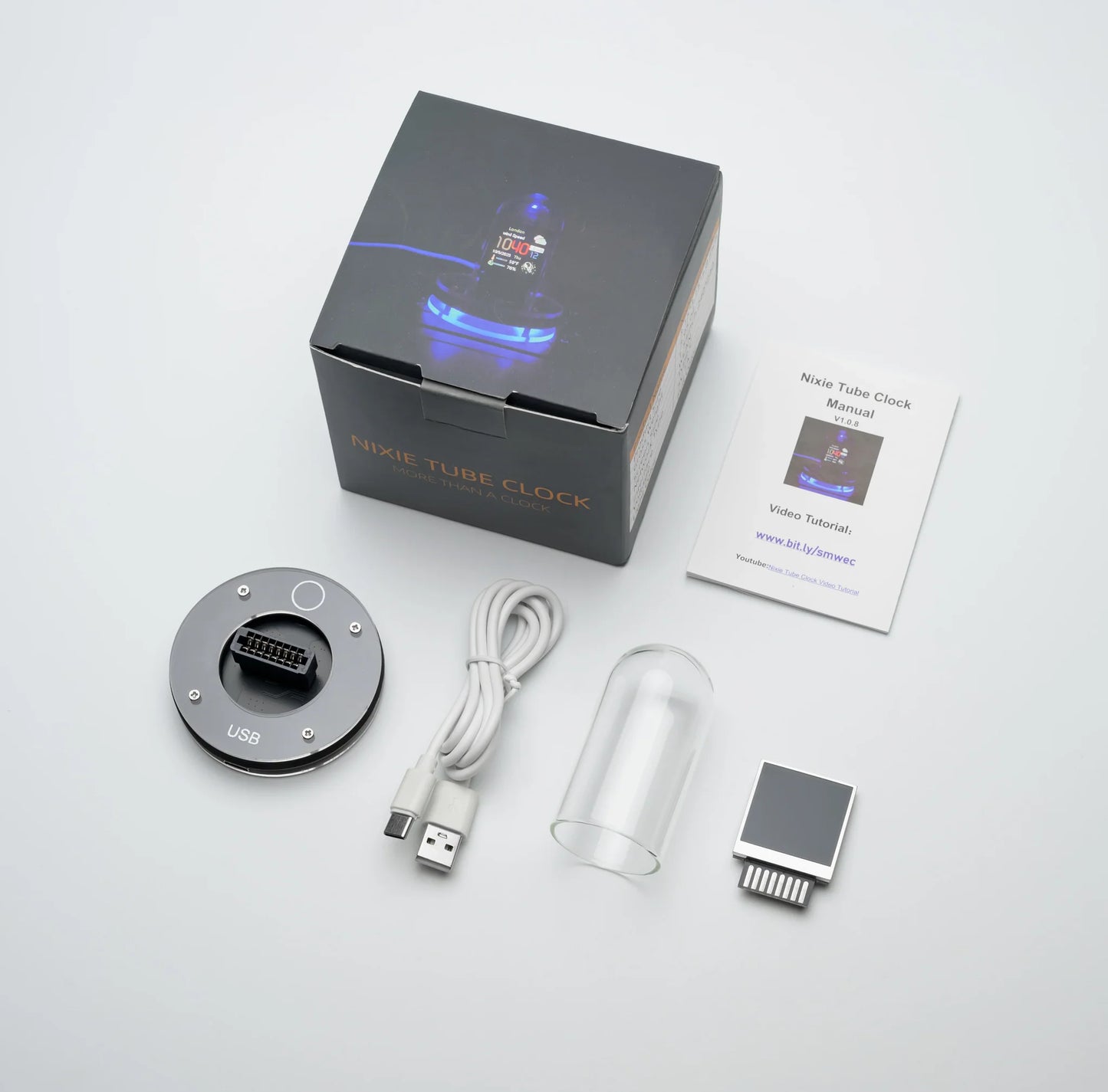 Horloge Nixie Style Gaming LED Numérique Pour Bureau