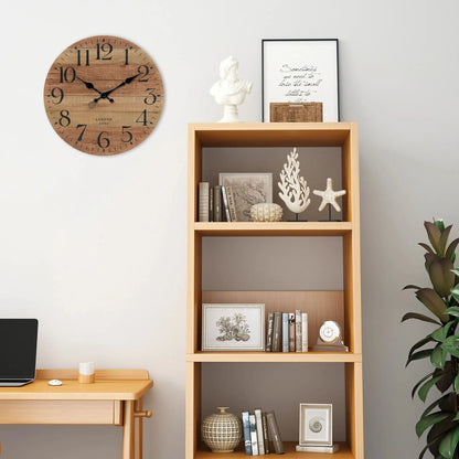 Horloge Murale Style Bois Recyclé
