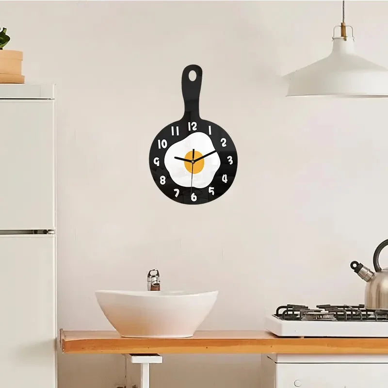 Horloge Murale Design Oeuf Sur le Plat