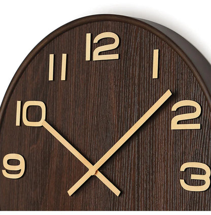 Horloge Murale Moderne Style Bois Massif