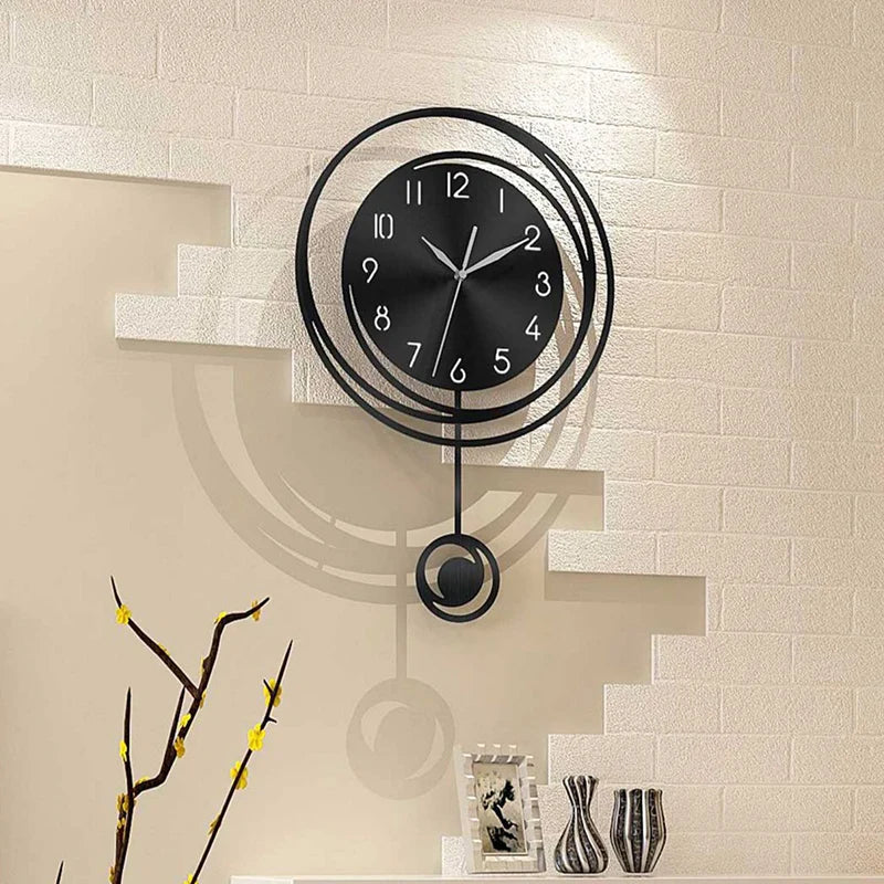 Horloge Murale Silencieuse Design Rond