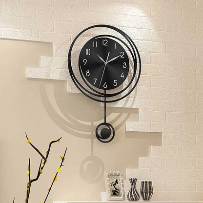 Horloge Murale Silencieuse Design Rond