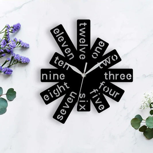 Horloge Murale Originale Rectangles