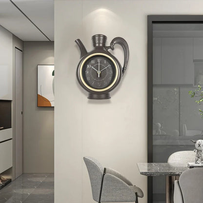 Horloge Murale Originale Design Théière Déco Cuisine