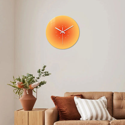 Horloge Murale Design Dégradé Orangé
