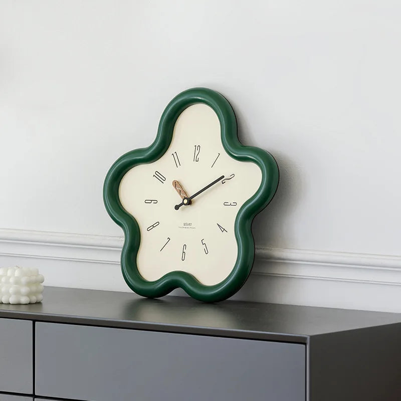 Horloge Pendule Murale Moderne Forme de Fleur