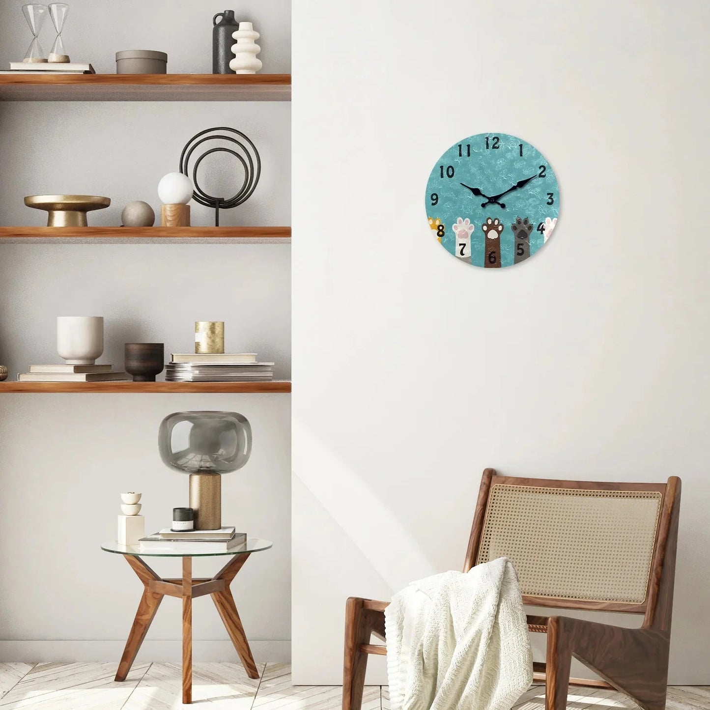 Horloge Chat Pattes de chat