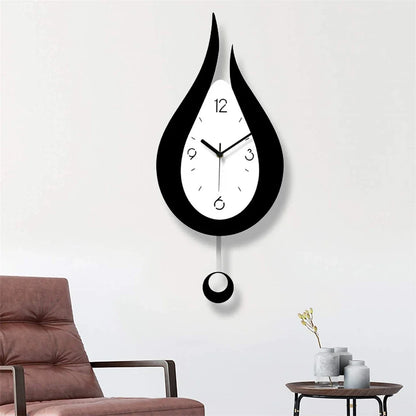 Horloge Pendule Murale Moderne Goutte d'Eau