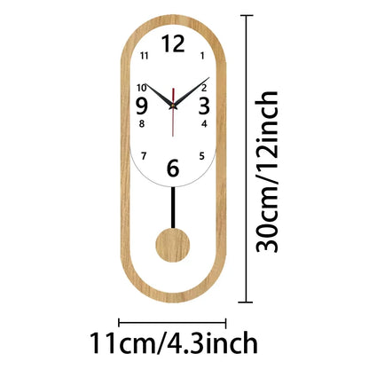 Horloge Pendule Design Ovale Moderne