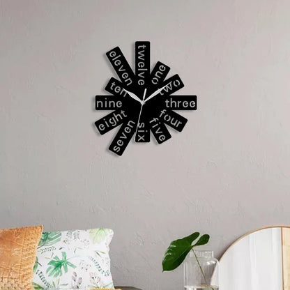 Horloge Murale Originale Rectangles