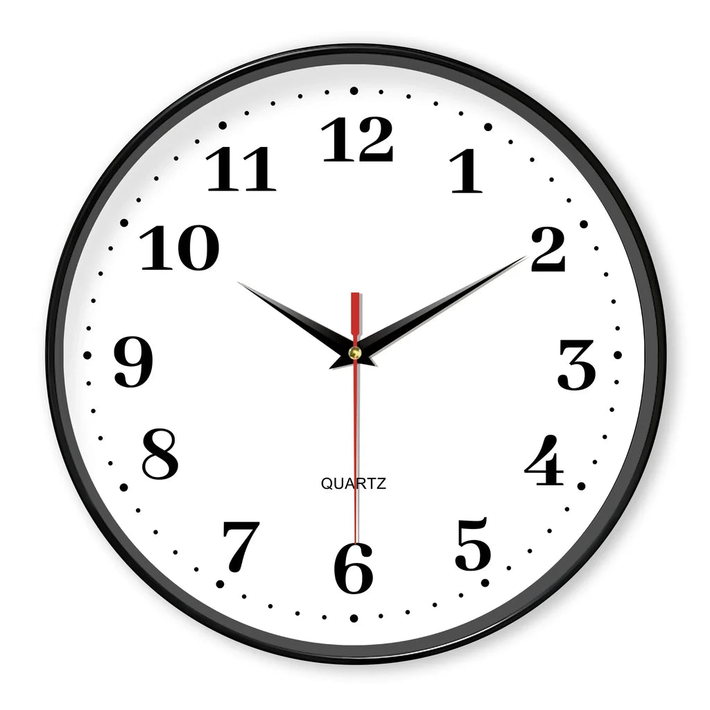 Horloge Murale Décorative Salon – Design Blanc Épuré