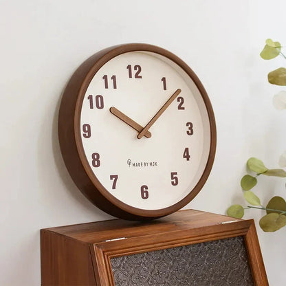 Horloge Murale Bois Massif Style Japonais
